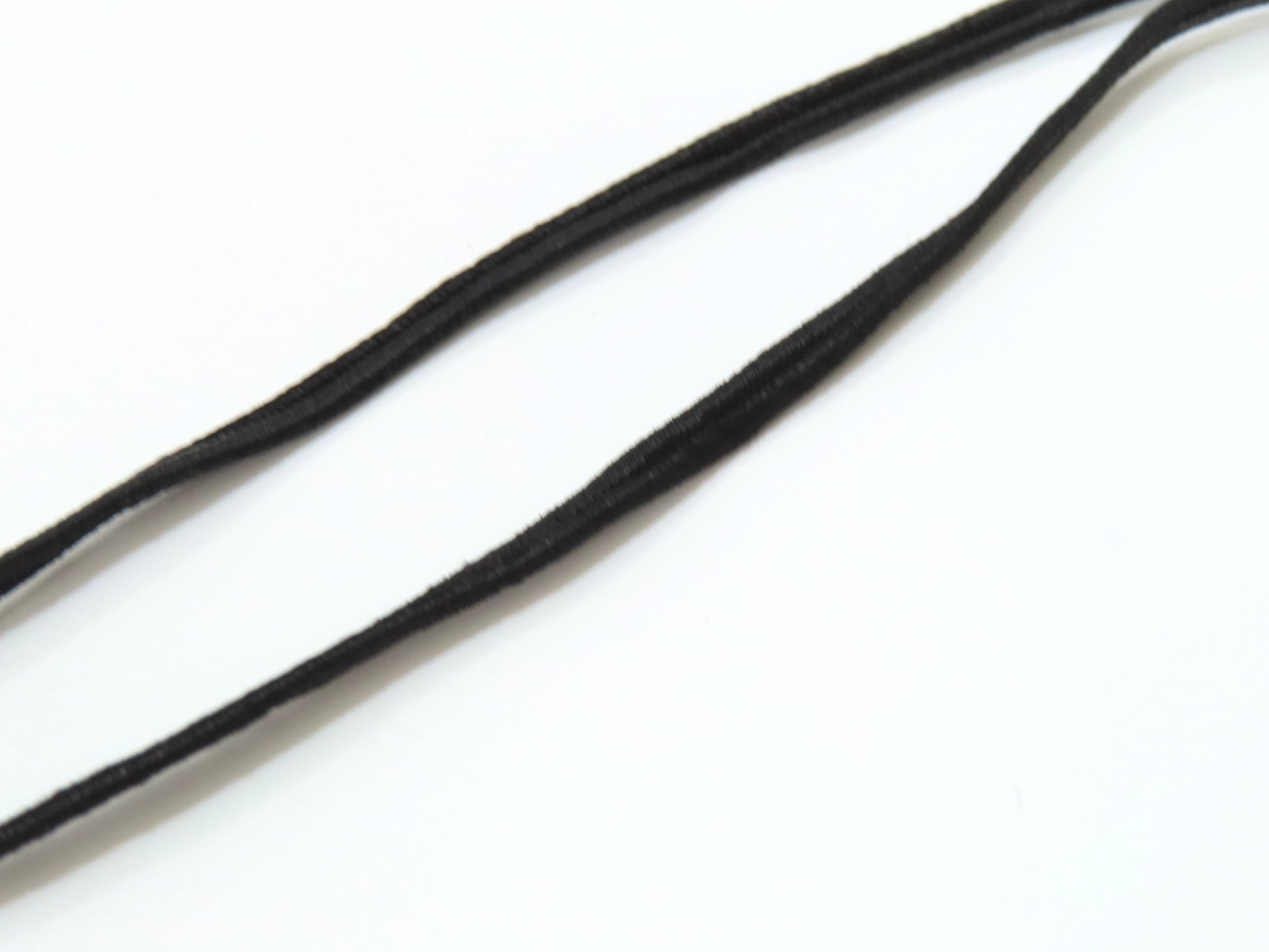 Baccarat Crystal Necklace with Cord and GP, Blue and Black