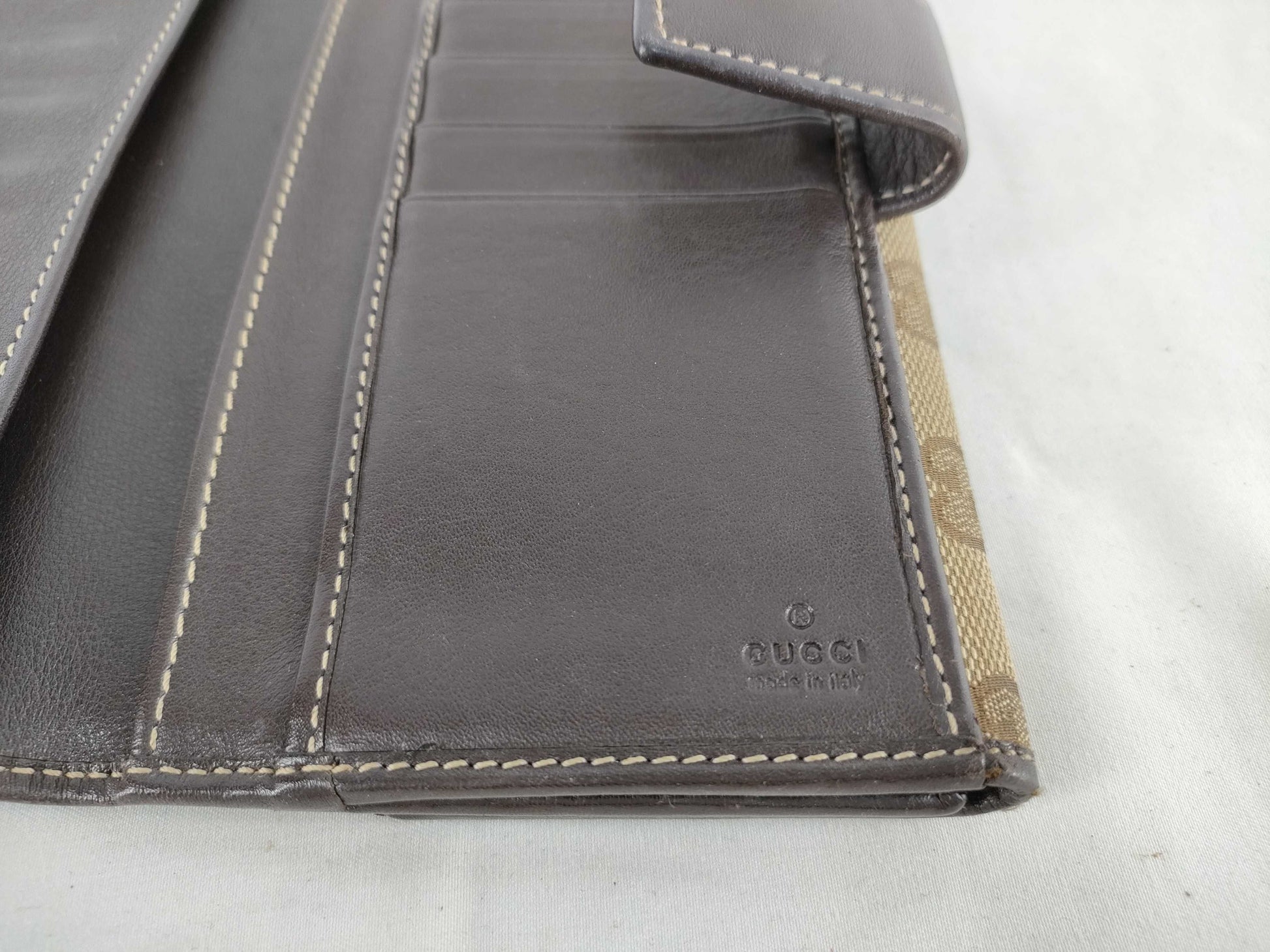GUCCI Lovely Heart Double-Hook GG Canvas Long Wallet 245723/3661 Wallet