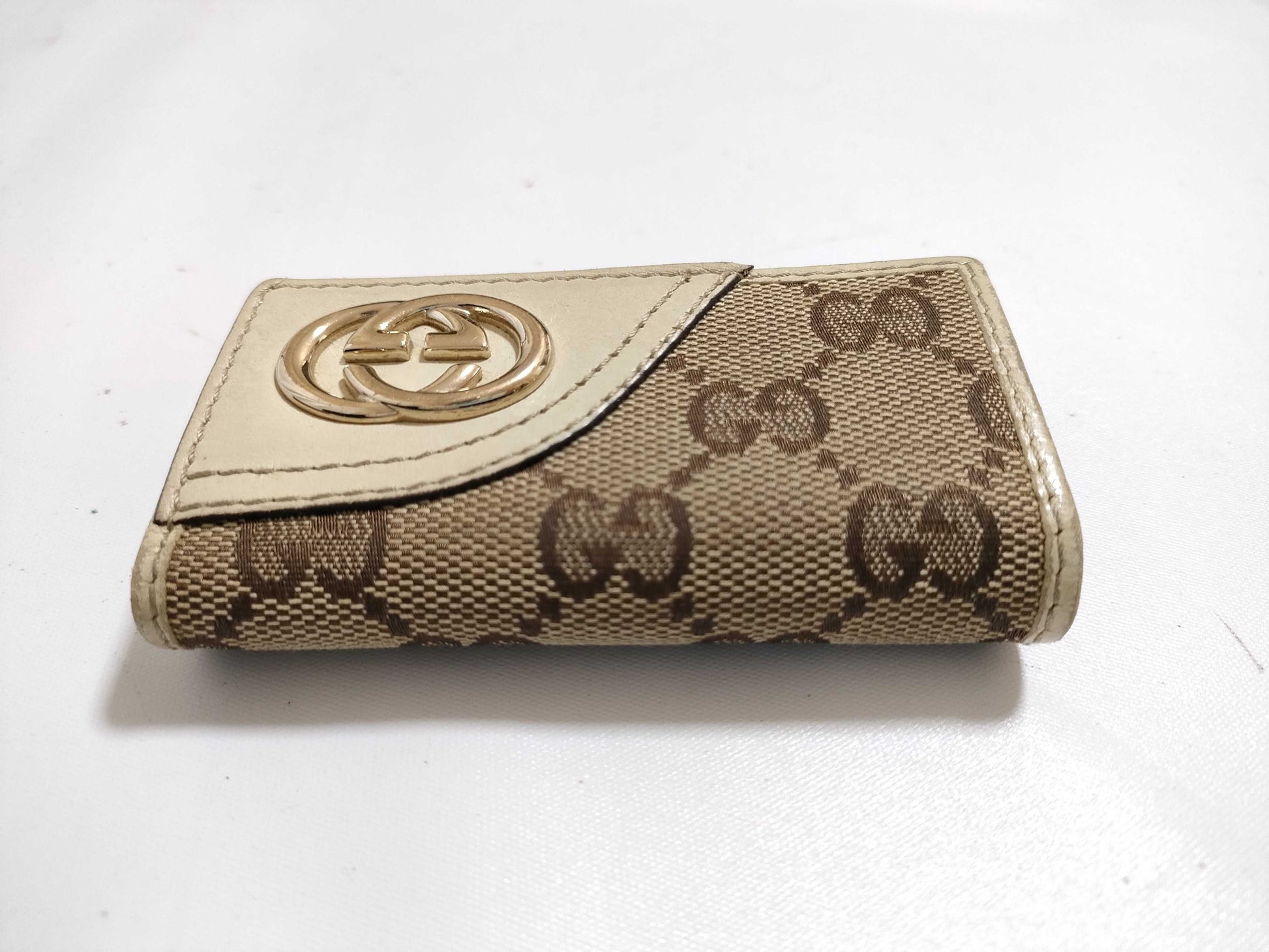 GUCCI GG Canvas 6-Key Case 181599/0416 Brown Key Case/Key Holder