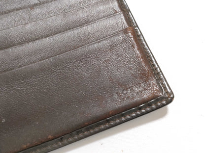 LOEWE Leather Bi-fold Wallet Brown
