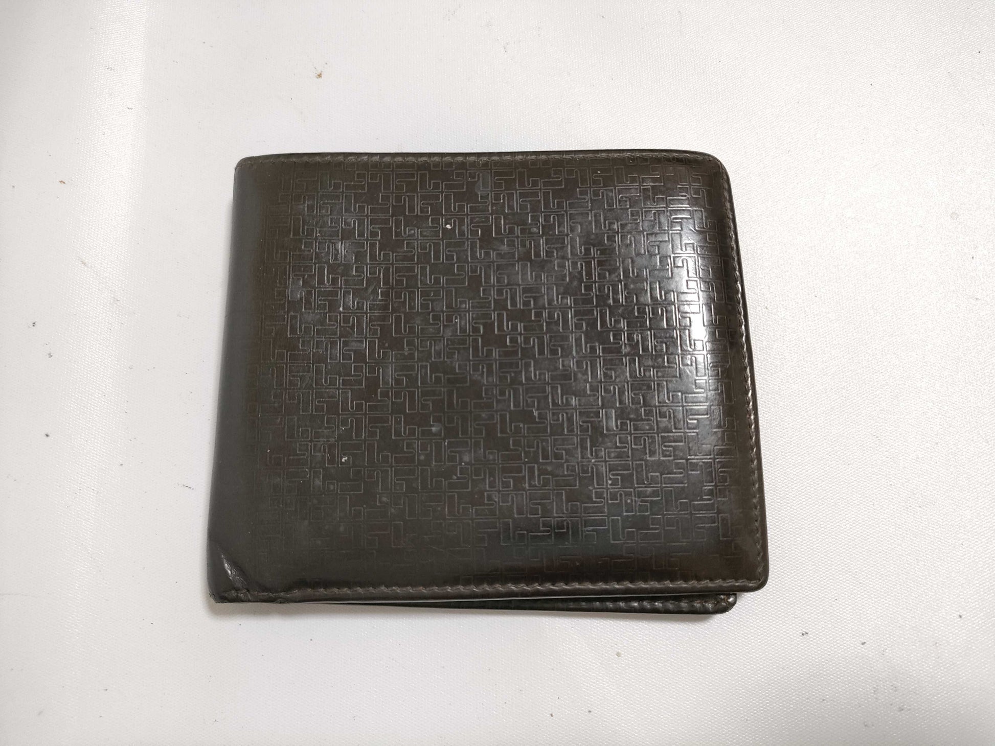 LOEWE Leather Bi-fold Wallet Brown