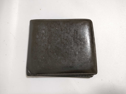 LOEWE Leather Bi-fold Wallet Brown