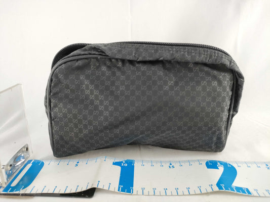 GUCCI Micro GG Nylon Pouch 039, 0959, 1158 Black Pouch