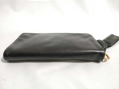 Tory Burch Leather Long Wallet Black