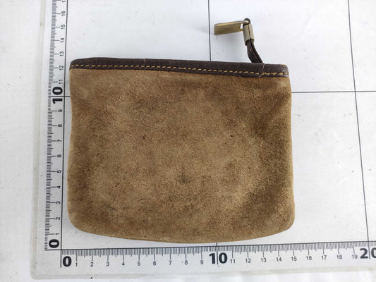 LOEWE Anagram Suede Pouch Brown