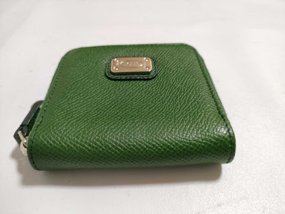 TODS Leather Coin Case Green Coin Case