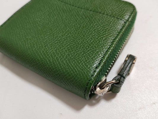 TODS Leather Coin Case Green Coin Case