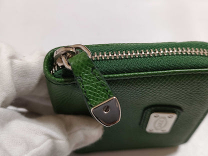 TODS Leather Coin Case Green Coin Case