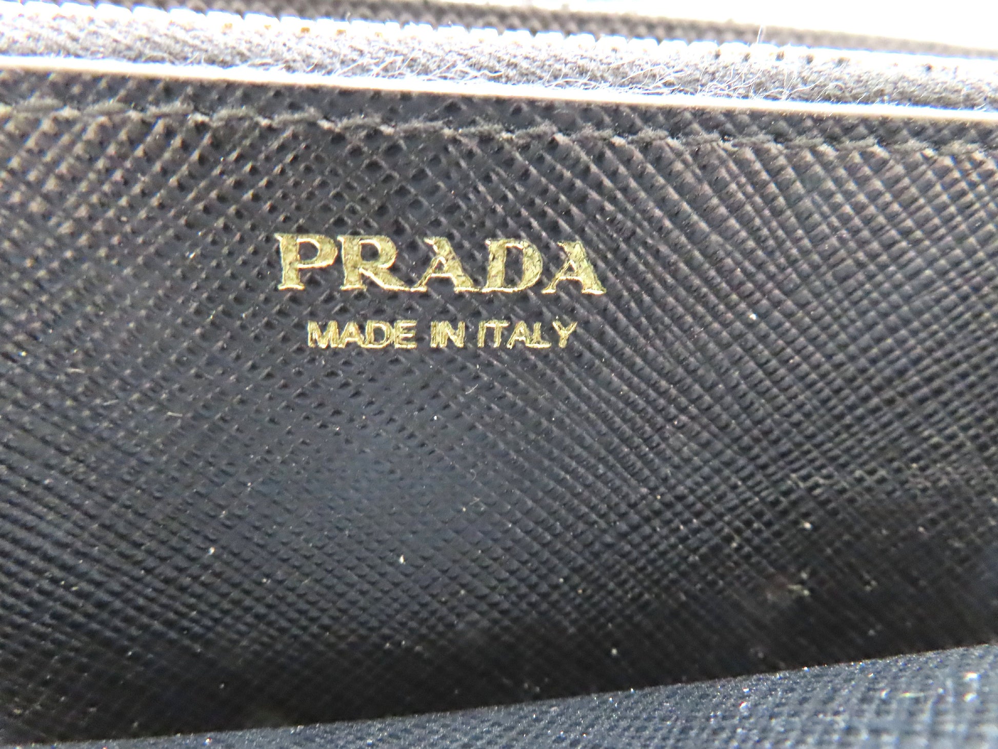 PRADA Saffiano Long Wallet, Black