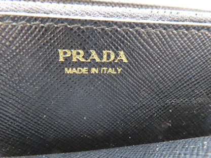 PRADA Saffiano Long Wallet, Black