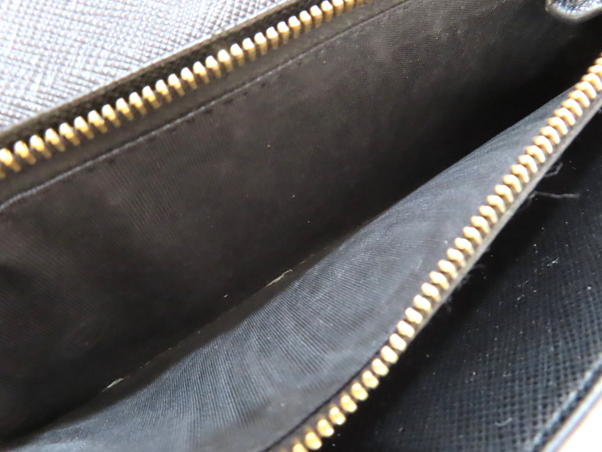 PRADA Saffiano Long Wallet, Black