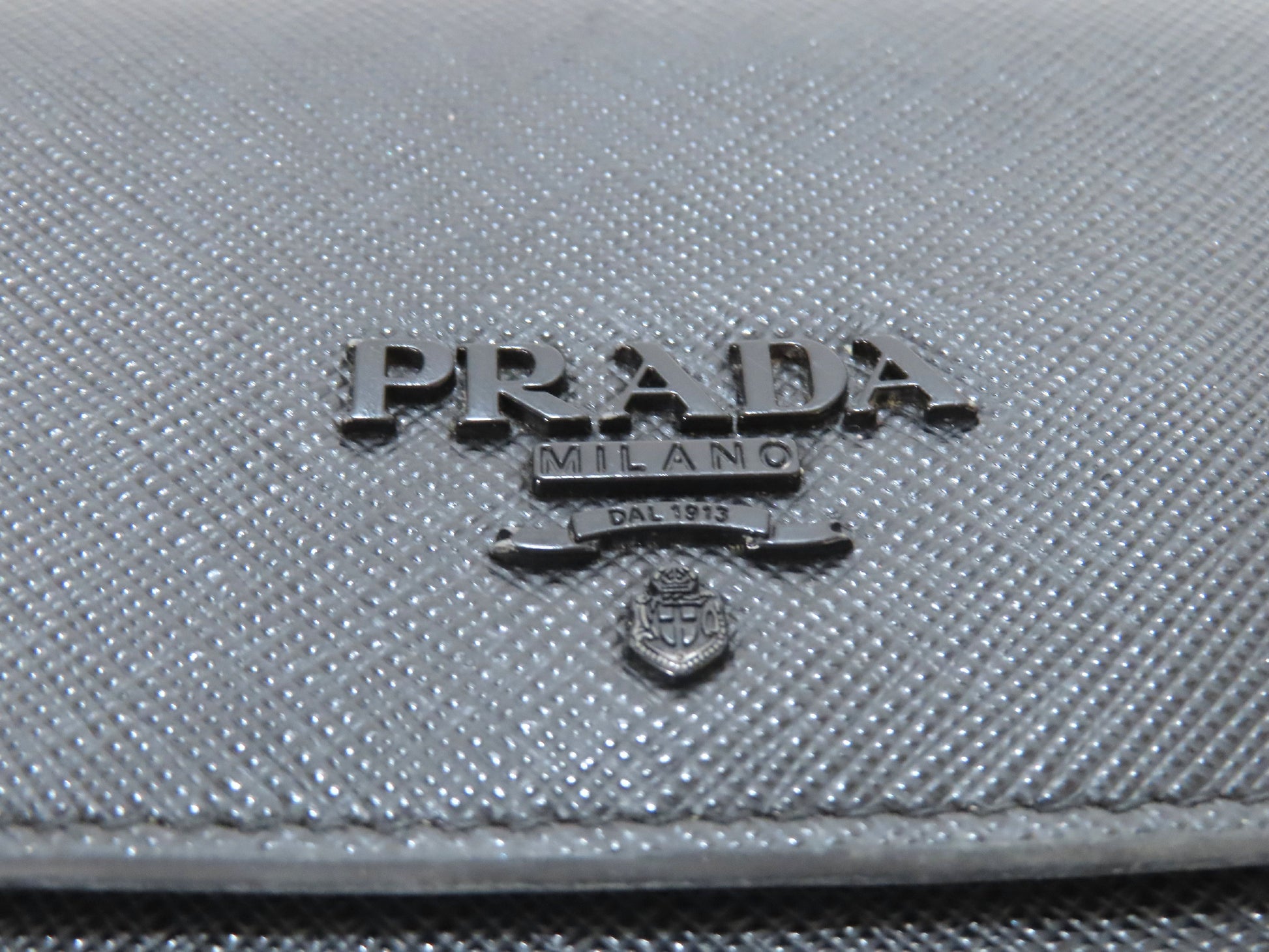 PRADA Saffiano Long Wallet, Black