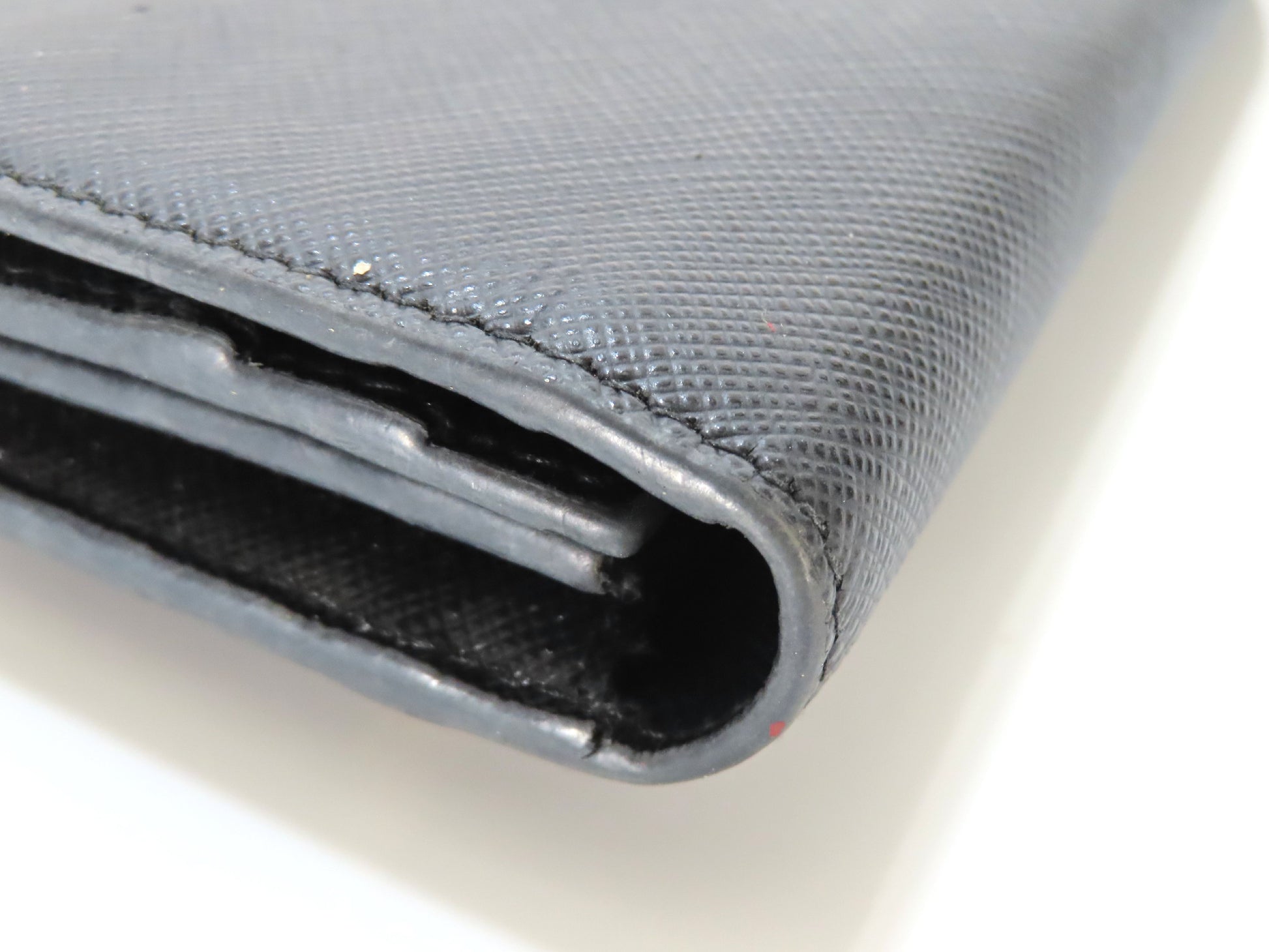 PRADA Saffiano Long Wallet, Black