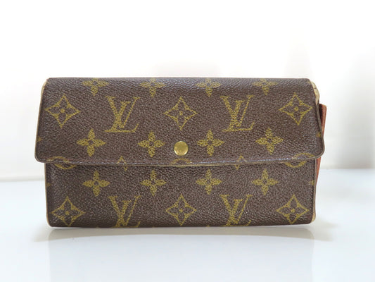 LOUIS VUITTON LV Monogram Porte Monnaie Credit M61725 TH1000 Wallet