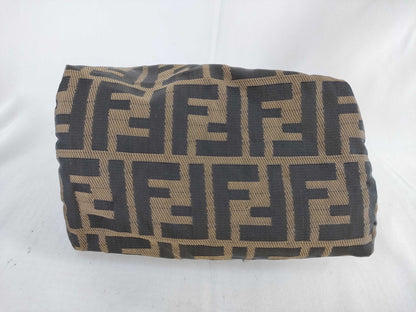 FENDI Zucca Nylon Canvas Pouch 2351-265400/99 Khaki x Black Pouch