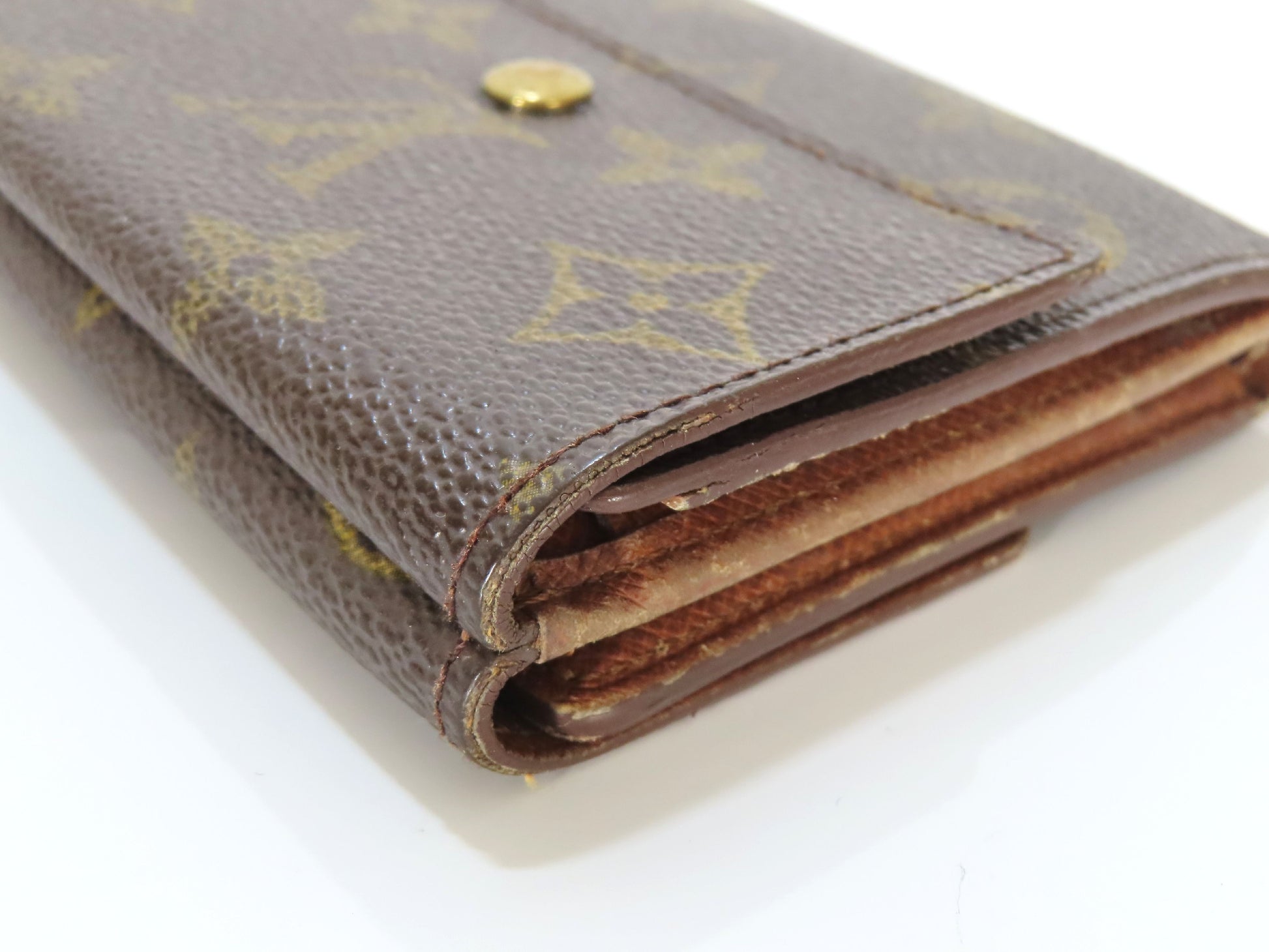 LOUIS VUITTON LV Monogram Porte Monnaie Carte Credit M61652 TH0964 Wallet