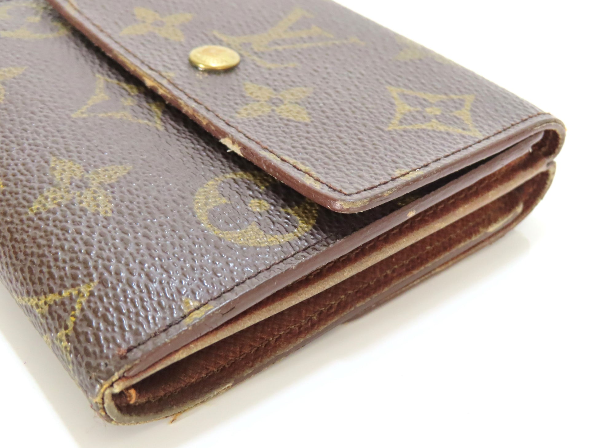 LOUIS VUITTON LV Monogram Porte Monnaie Carte Credit M61652 TH0964 Wallet