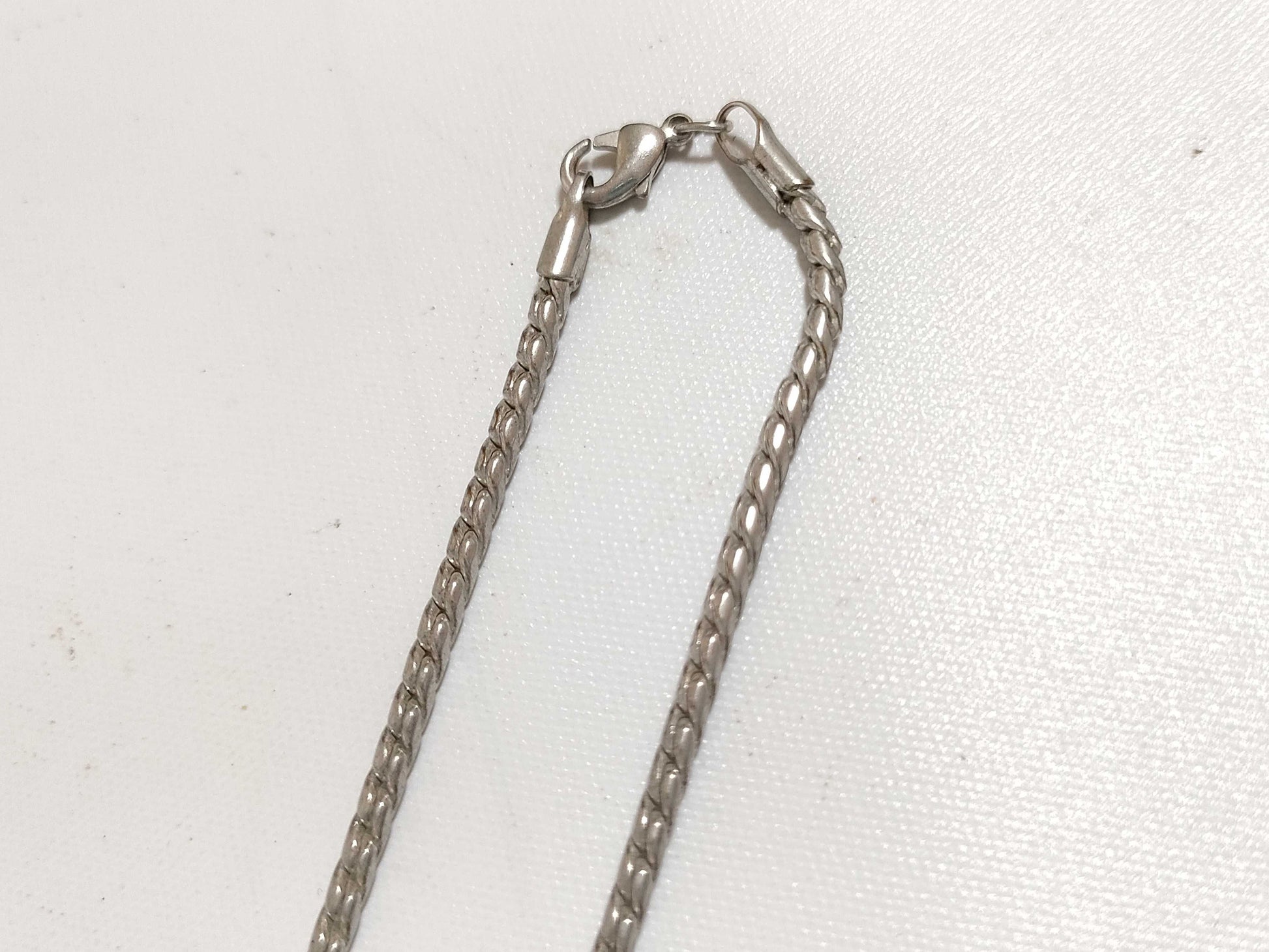 Cartier Dog Tag Necklace in Plated Silver