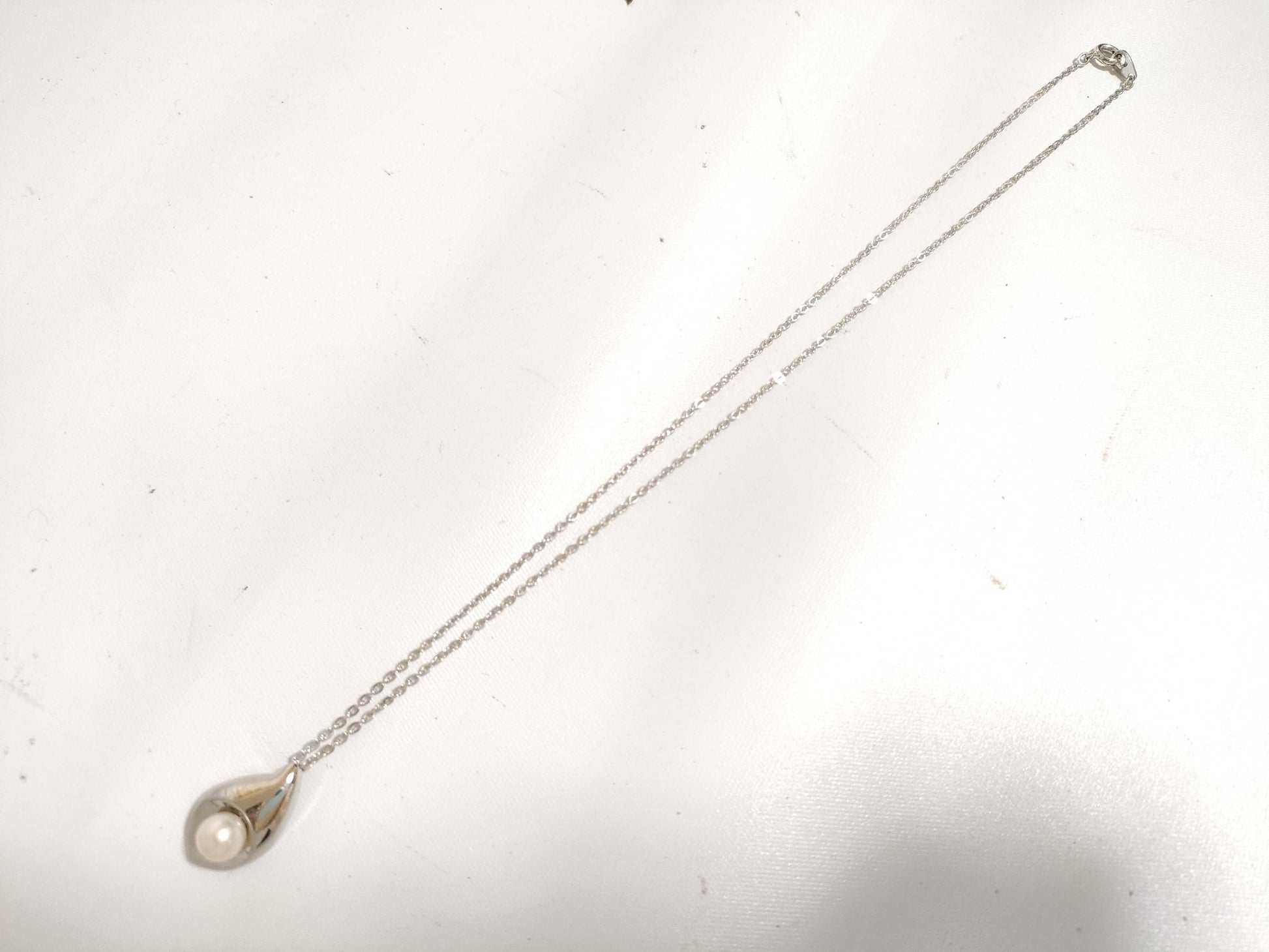 TASAKI Pearl Necklace, SV925 Silver, Non-Original Chain Necklace