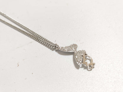 Dior Christian Dior necklace plated silver necklace