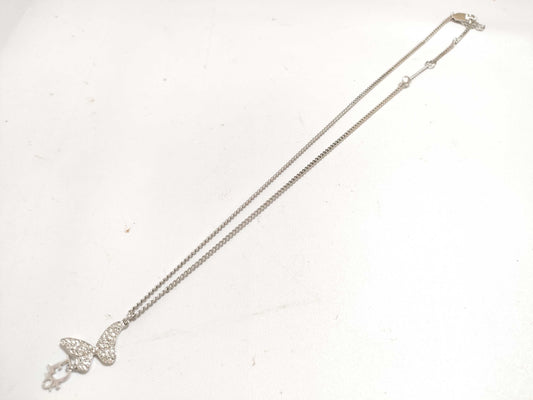 Dior Christian Dior necklace plated silver necklace