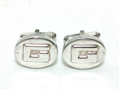 GUCCI G Mark Cufflinks SV925 Silver Tie Clip/Cufflinks