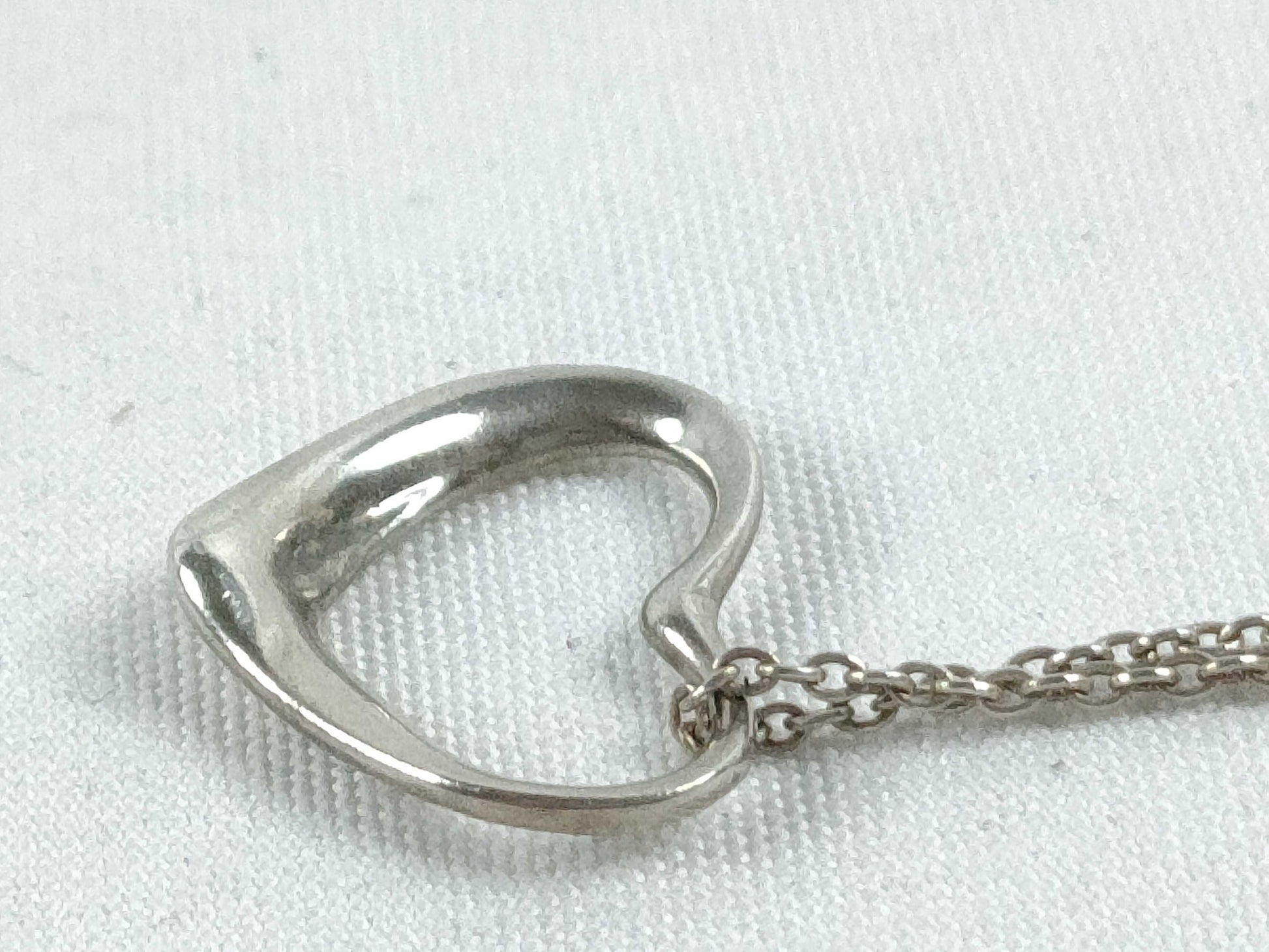 Tiffany & Co. Open Heart Tiffany Open Heart Necklace SV925 Silver Necklace