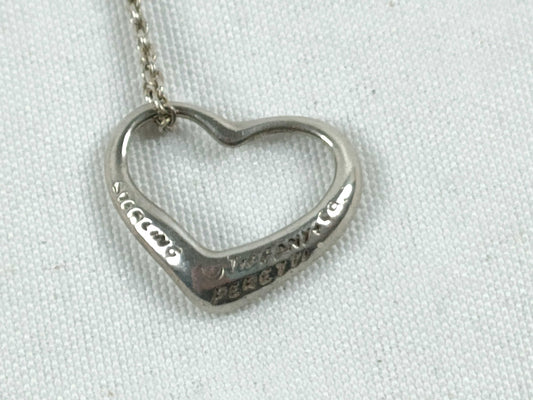 Tiffany & Co. Open Heart Tiffany Open Heart Necklace SV925 Silver Necklace