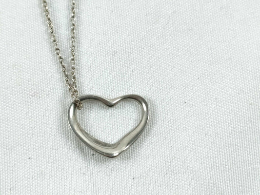 Tiffany & Co. Open Heart Tiffany Open Heart Necklace SV925 Silver Necklace