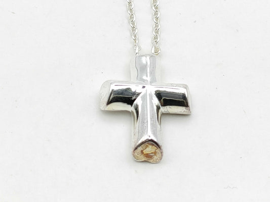 Tiffany & Co. Tiffany Tenderness Heart Cross Necklace SV925 Silver Necklace