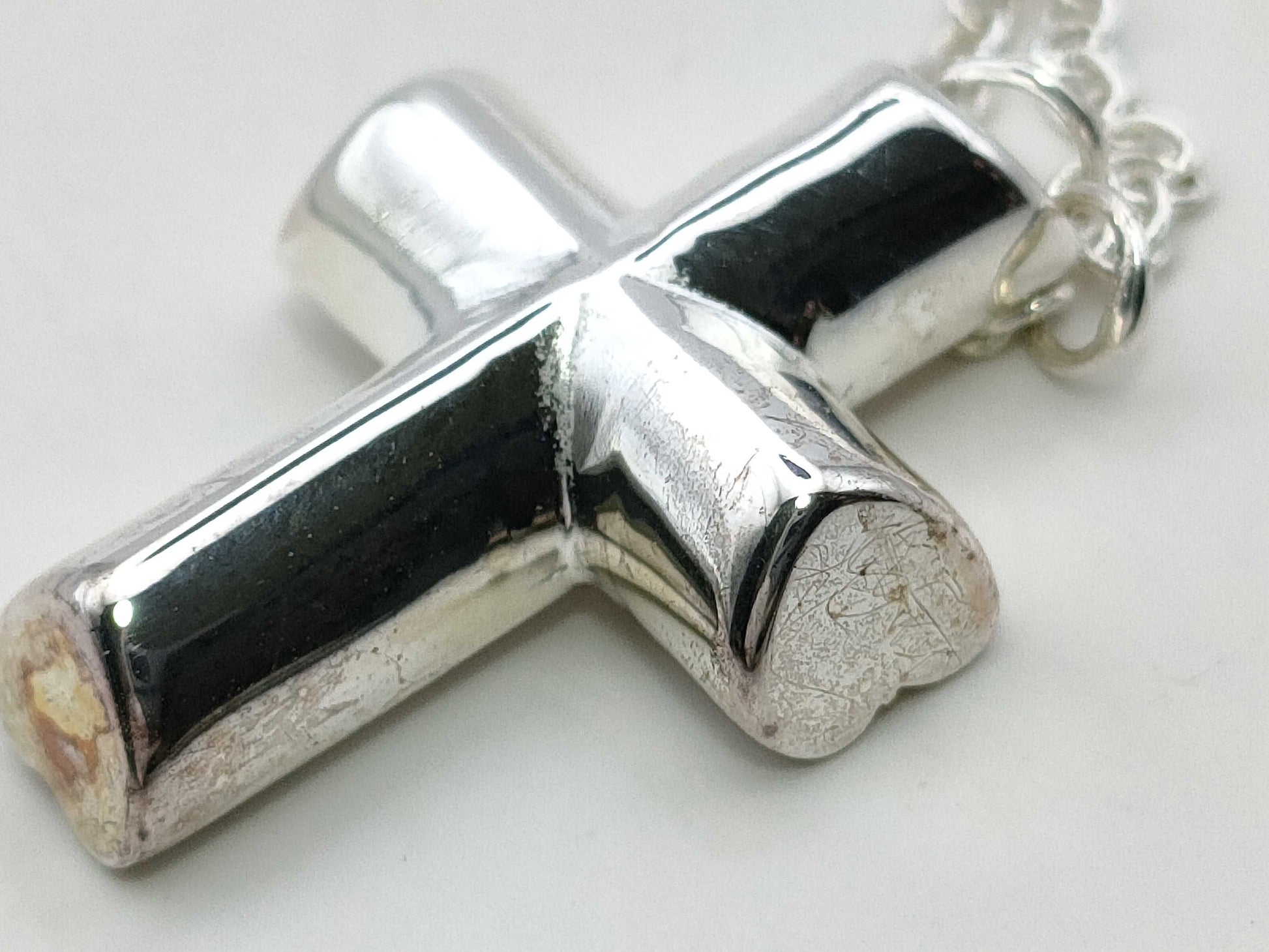 Tiffany & Co. Tiffany Tenderness Heart Cross Necklace SV925 Silver Necklace