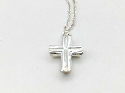 Tiffany & Co. Tiffany Tenderness Heart Cross Necklace SV925 Silver Necklace
