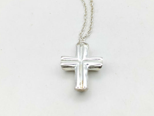 Tiffany & Co. Tiffany Tenderness Heart Cross Necklace SV925 Silver Necklace