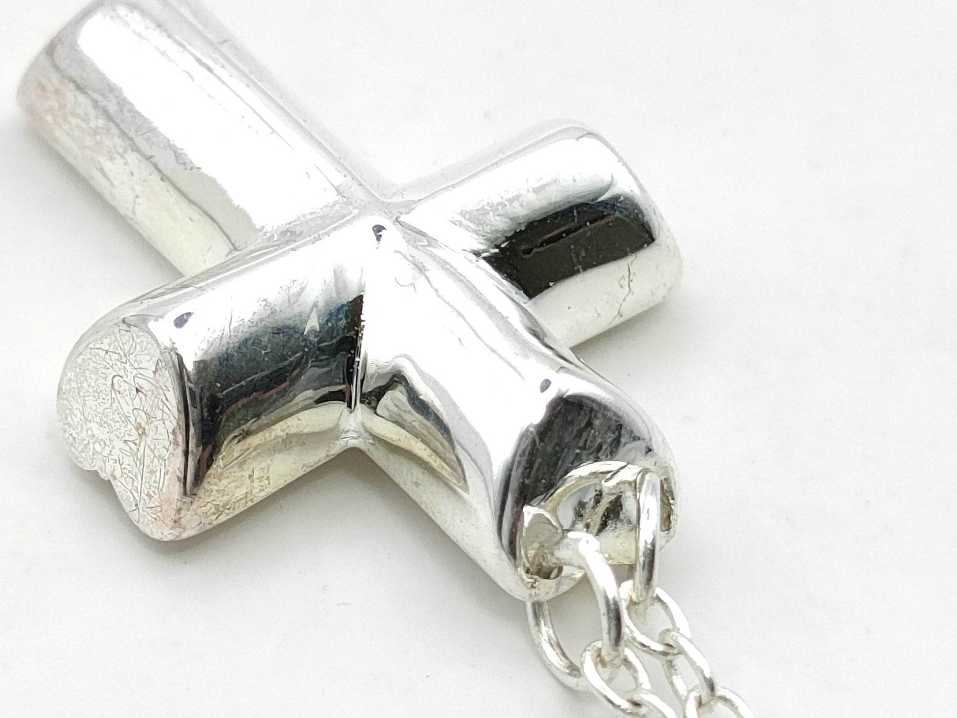 Tiffany & Co. Tiffany Tenderness Heart Cross Necklace SV925 Silver Necklace