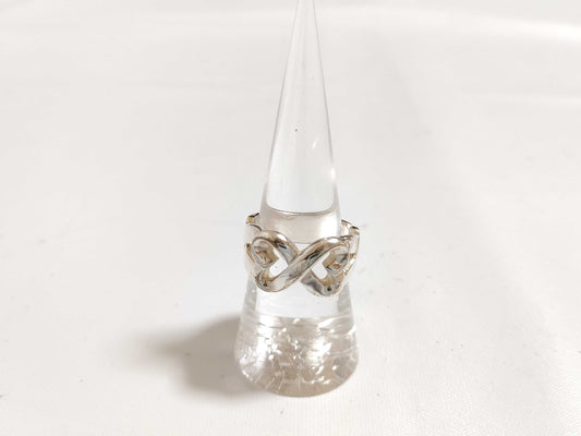 Tiffany & Co. Tiffany Double Loving Heart Ring SV925 Silver Ring