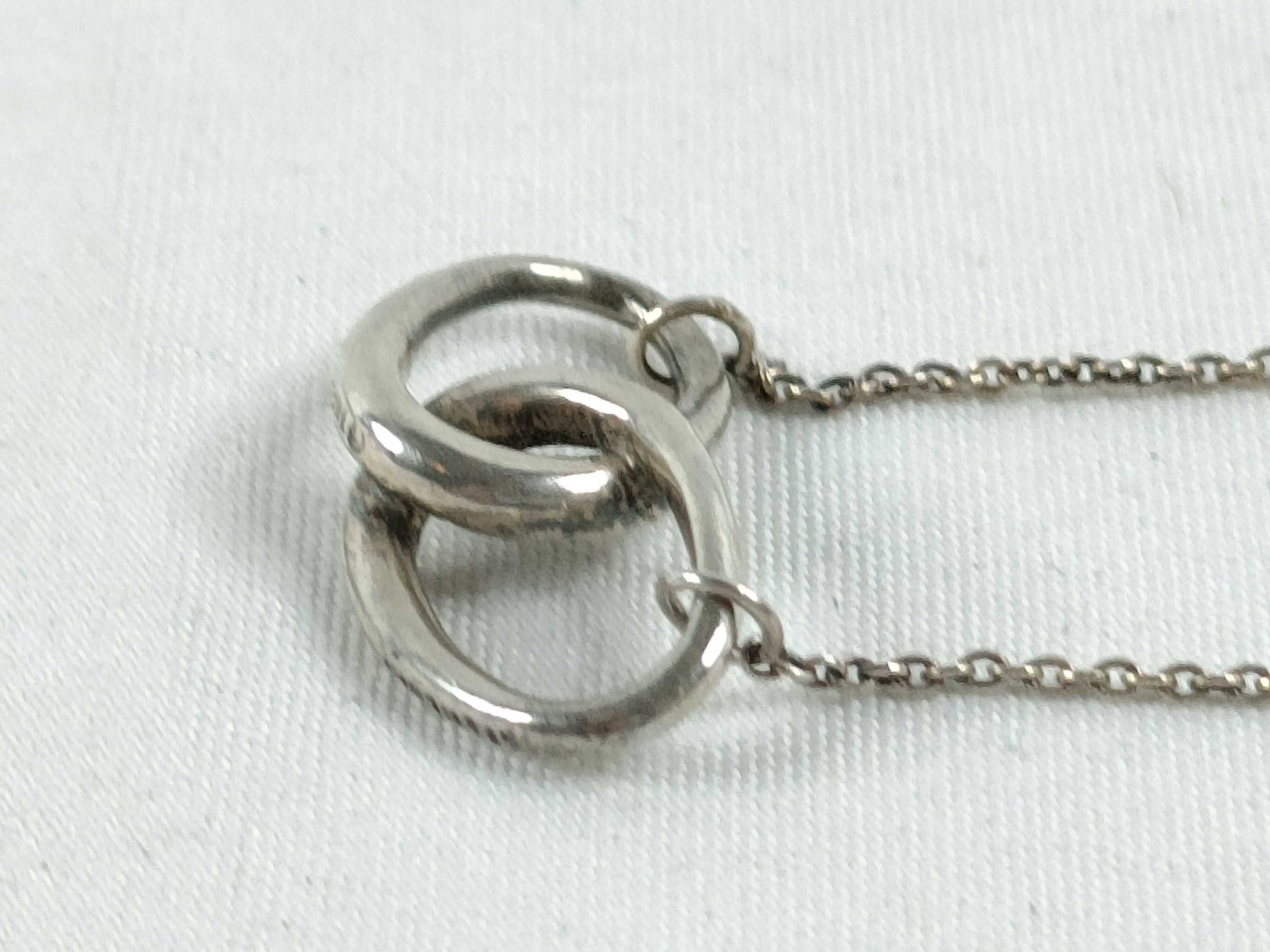 Tiffany & Co. Tiffany Double Loop Necklace SV925 Silver Necklace
