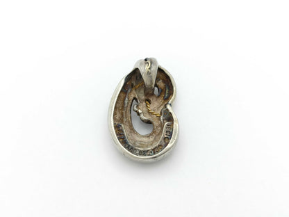 Tiffany & Co. Twisted Knot Rope Top 750/SV925 Silver Pendant Top