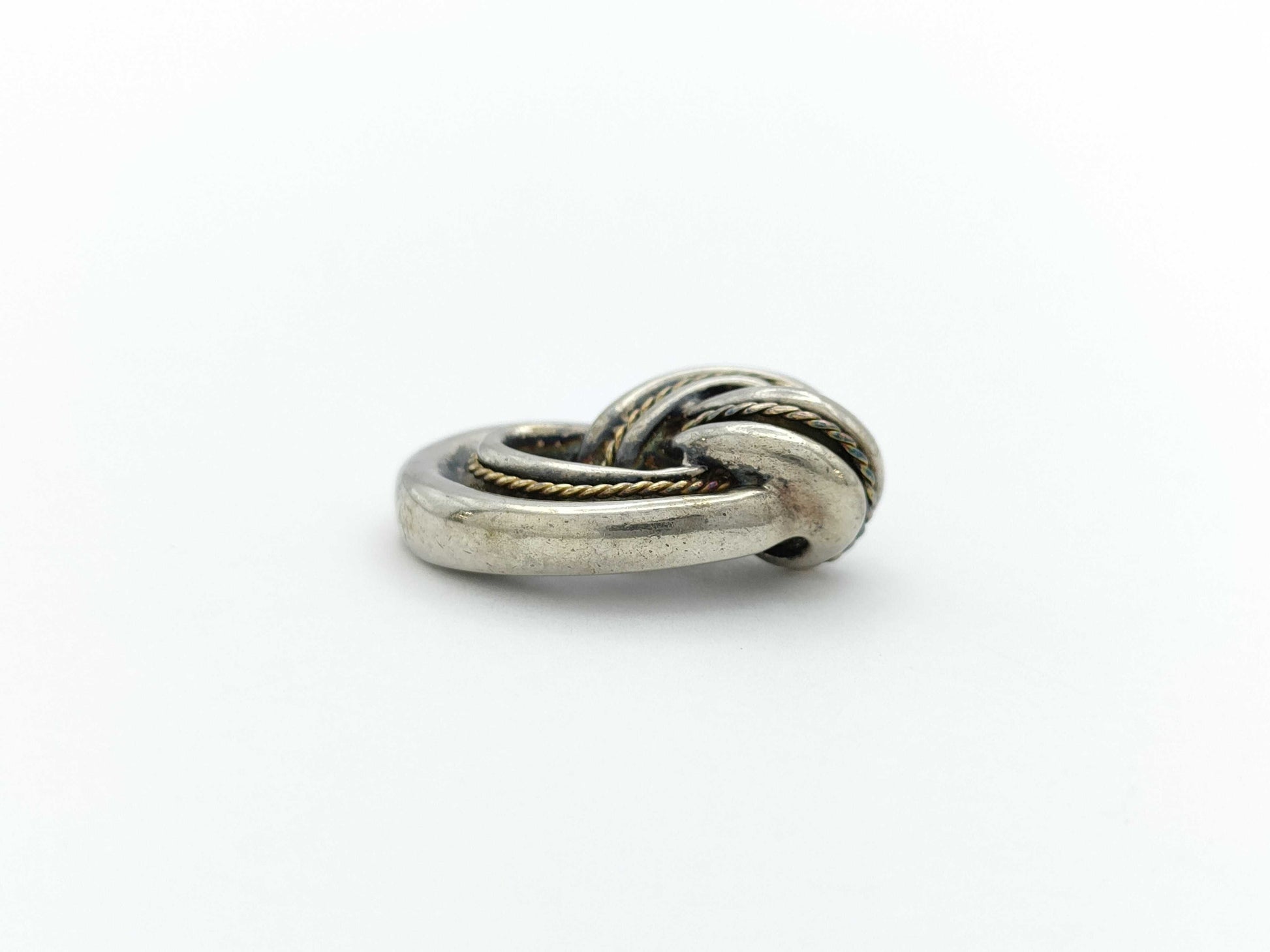Tiffany & Co. Twisted Knot Rope Top 750/SV925 Silver Pendant Top