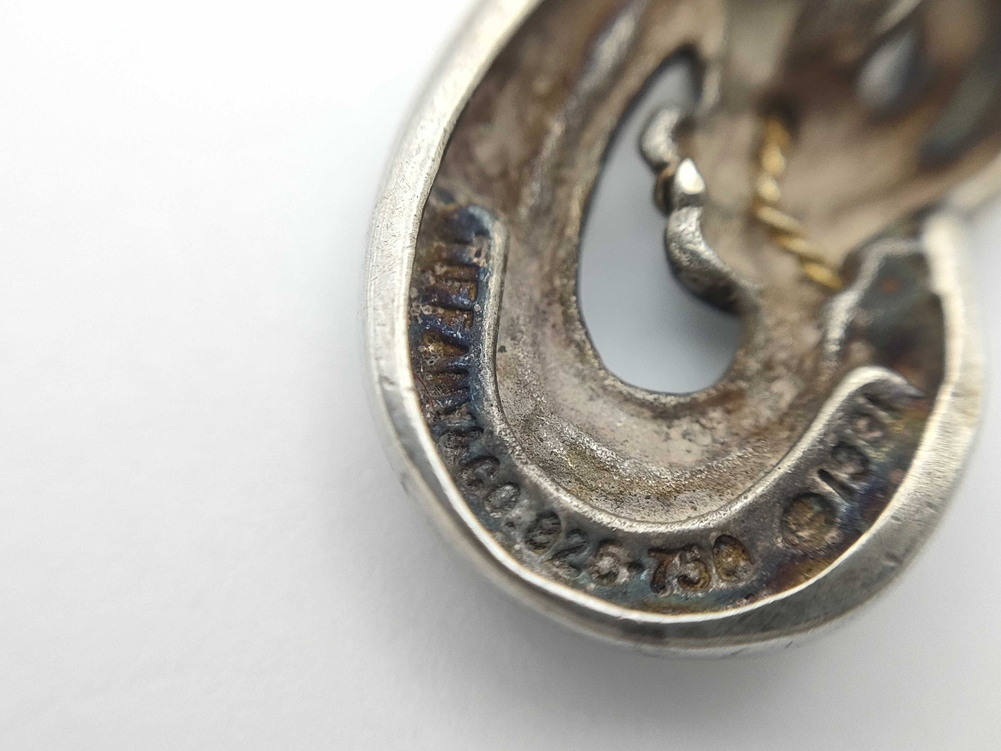Tiffany & Co. Twisted Knot Rope Top 750/SV925 Silver Pendant Top