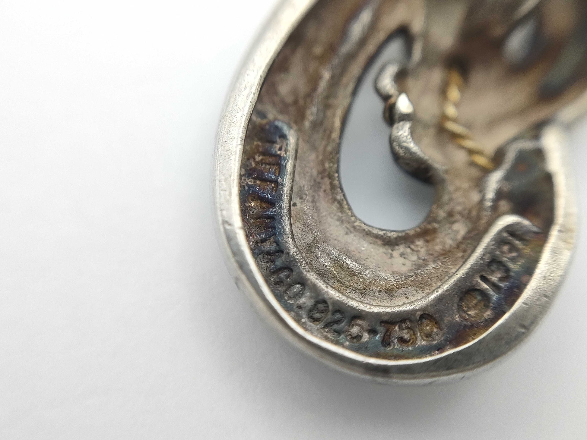 Tiffany & Co. Twisted Knot Rope Top 750/SV925 Silver Pendant Top
