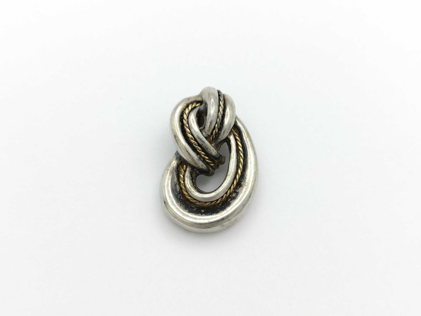 Tiffany & Co. Twisted Knot Rope Top 750/SV925 Silver Pendant Top