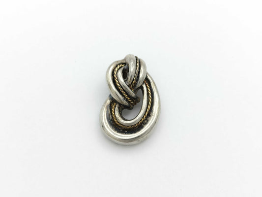 Tiffany & Co. Twisted Knot Rope Top 750/SV925 Silver Pendant Top