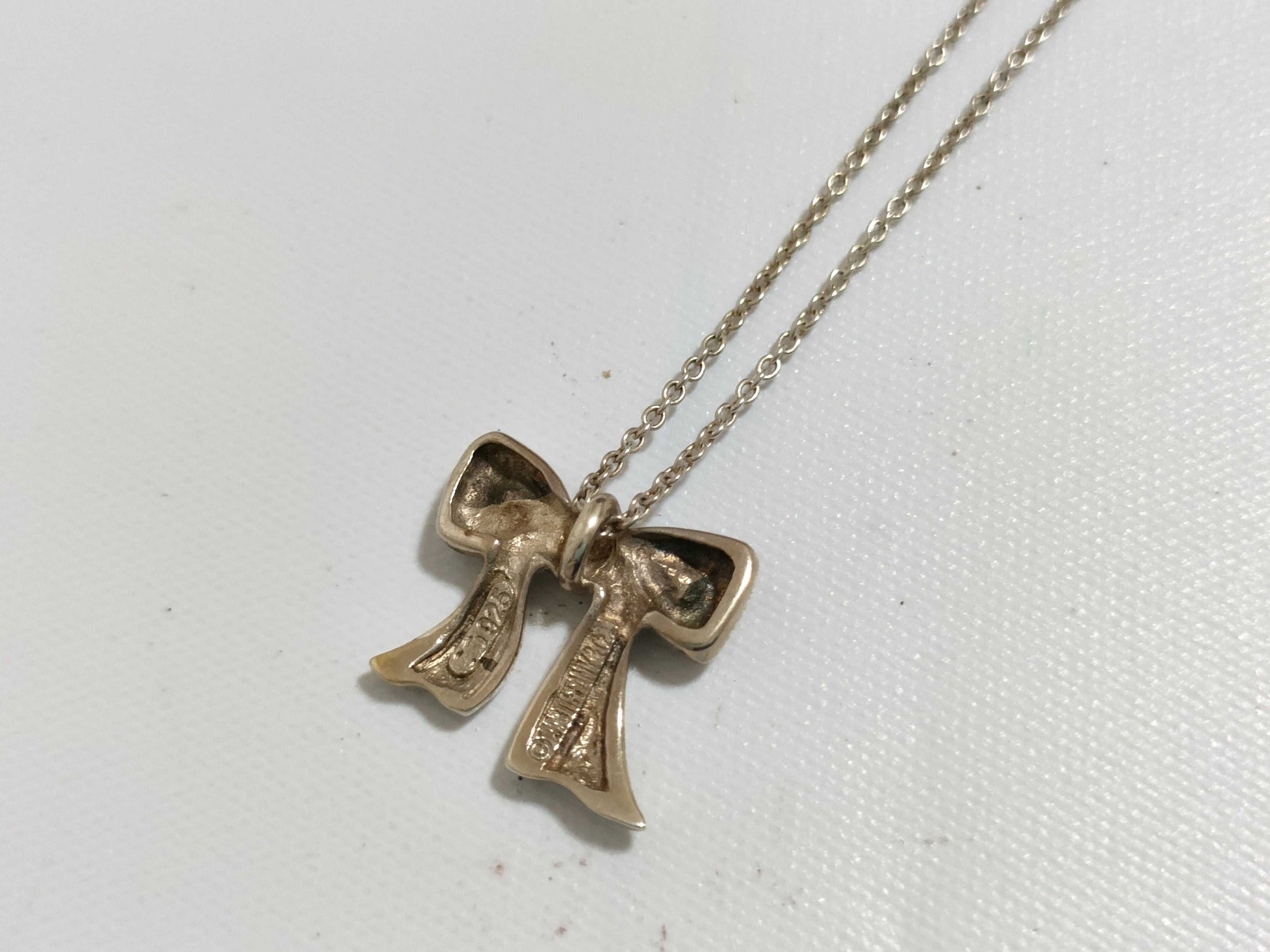 Tiffany & Co. Tiffany Ribbon Necklace SV925 Silver Necklace