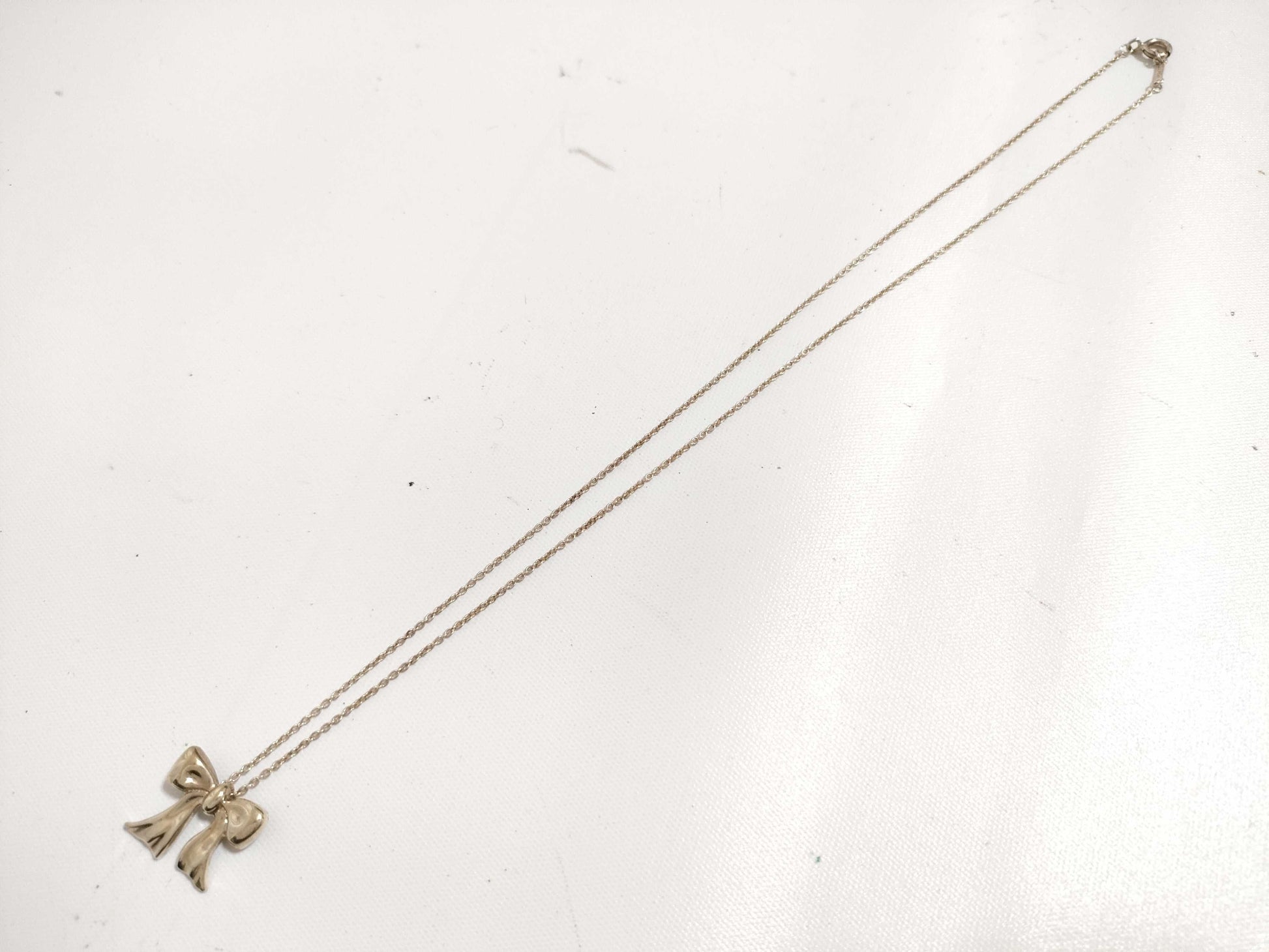 Tiffany & Co. Tiffany Ribbon Necklace SV925 Silver Necklace