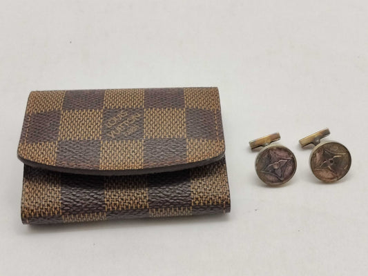 LOUIS VUITTON Damier LV Bouton de Manchette M64482 Other Accessories
