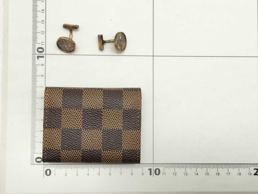 LOUIS VUITTON Damier LV Bouton de Manchette M64482 Other Accessories