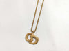 Dior Christian Dior CD Logo Necklace GP Gold Necklace