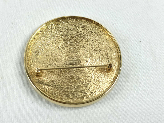 Dior Christian Dior Emblem Logo Brooch GP Gold Brooch