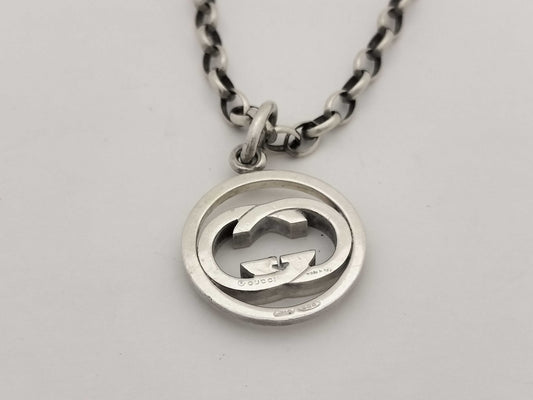 GUCCI Interlocking Necklace SV925 Silver Necklace