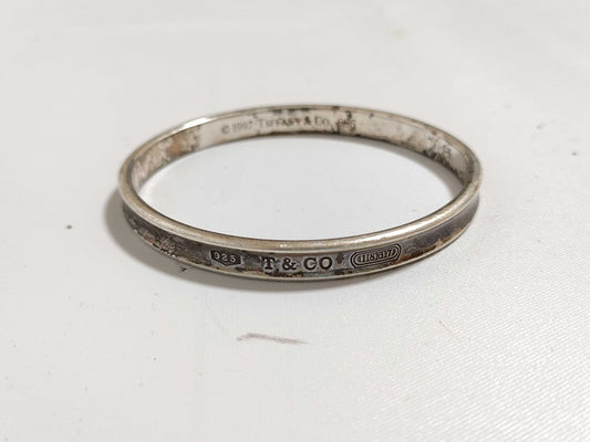 Tiffany & Co. Tiffany Narrow Bangle SV925 Silver Bracelet/Bangle